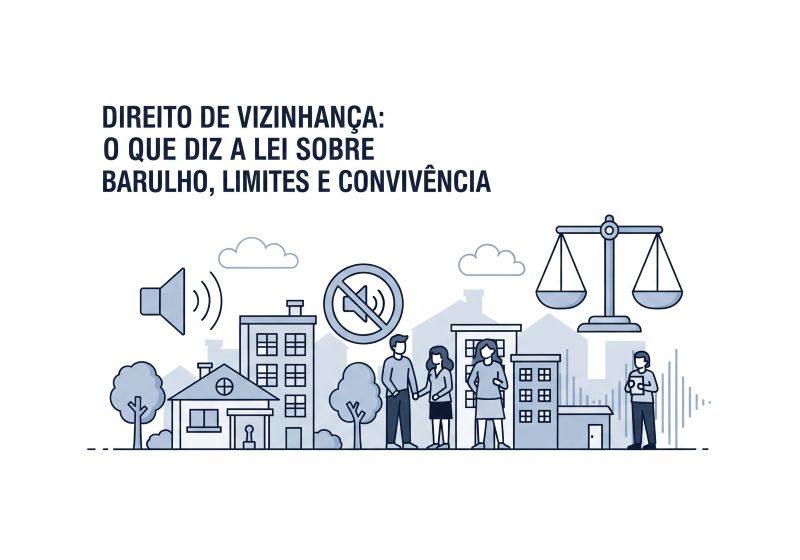 Direito de Vizinhança: O que diz a lei sobre barulho, limites e convivência