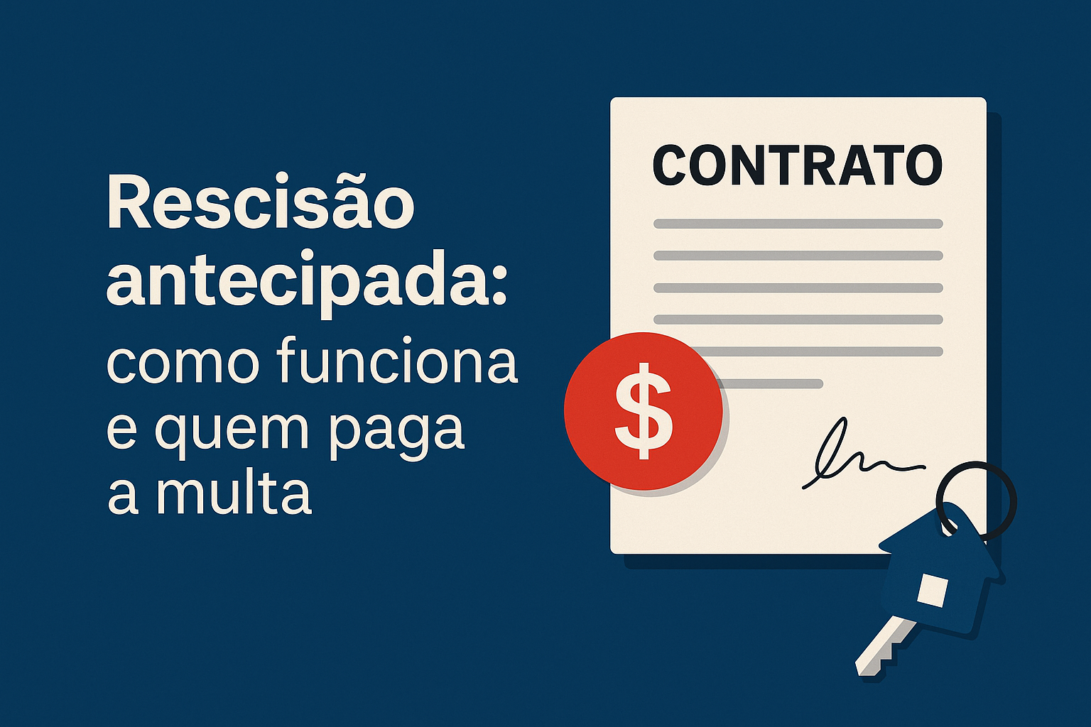 Rescis&atilde;o antecipada: como funciona e quem paga a multa
