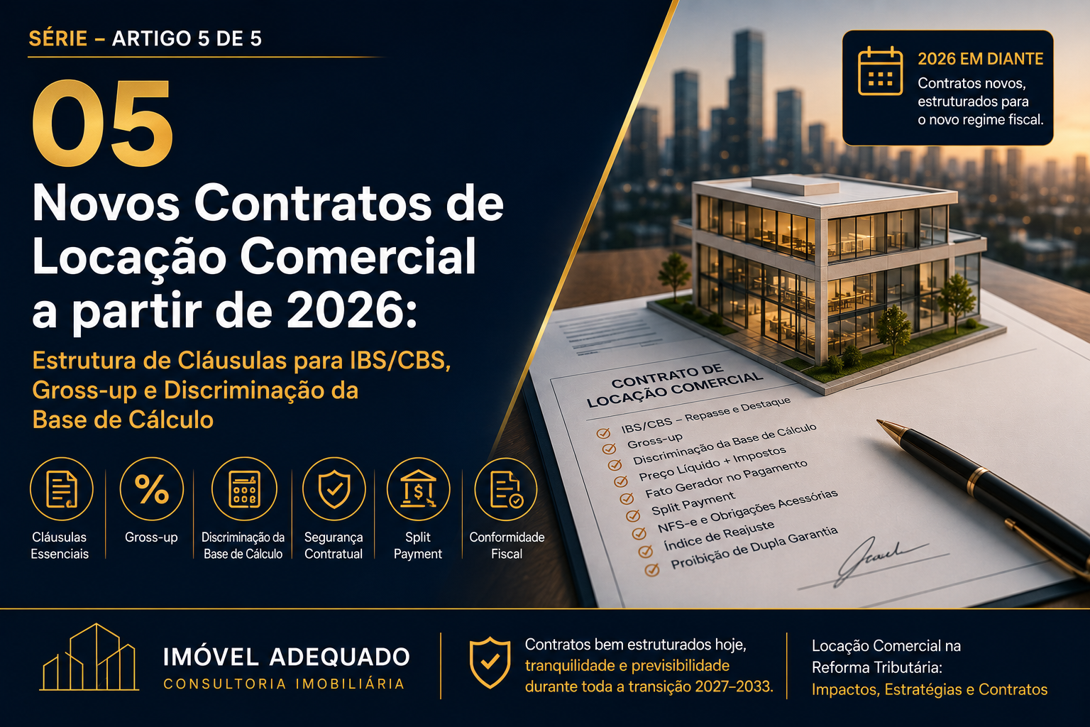 Novos Contratos de Loca&ccedil;&atilde;o Comercial 2026: IBS, CBS e Cl&aacute;usulas