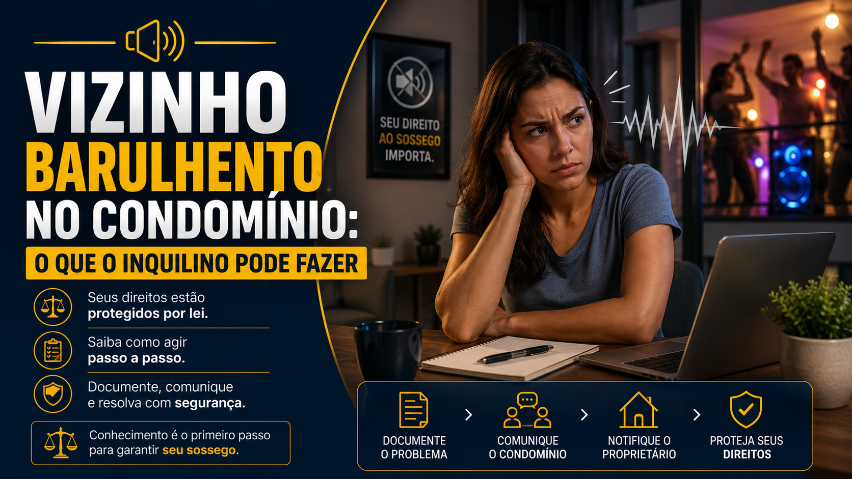 Vizinho Barulhento no Condom&iacute;nio: O Que o Inquilino Pode Fazer