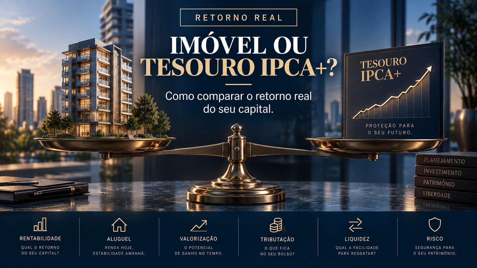 Como comparar o retorno de um im&oacute;vel com o Tesouro IPCA+