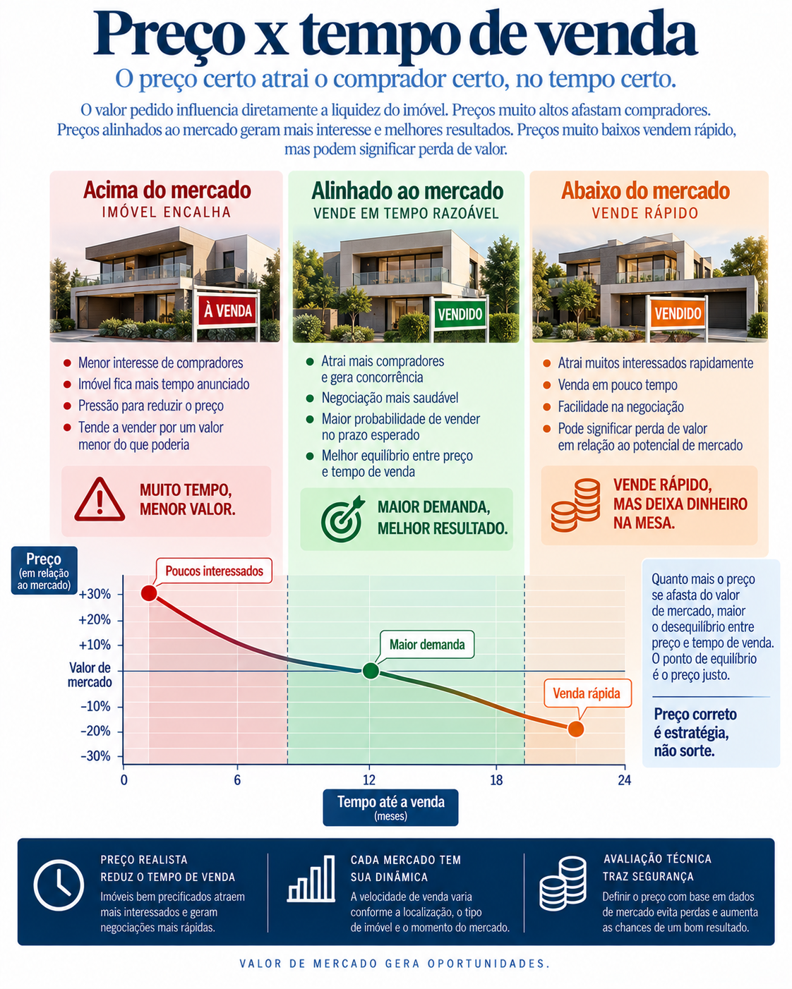 Relação entre preço e tempo de venda do imóvel